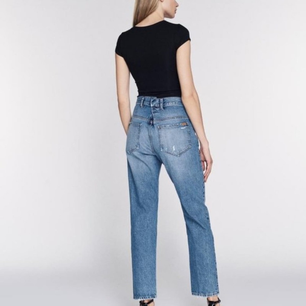 Marissa Webb Straight Leg Jeans in Light Blue